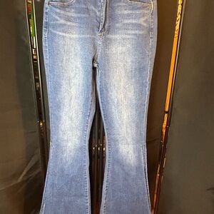 Articles Of Society Blue Flare Wide Leg Jeans